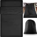 Irenare Self Tan Sleep Sack Reusable Body Self Tanners Lightweight Breathable Tanning Sleeping Sac for Bed Travel Sleeping Bag (Black)