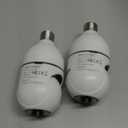 ratolo Security Camera Indoor Wireless WiFi Outdoor Home E27 360 Degree Panoramic Home Security Cameras IP Camera Motion Detection and Alarm TwoWay Audio 2pack