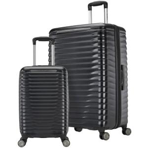Samsonite Element XLT 2.0 2-Piece Hardside Luggage Set - Black, Spinner Wheels, RightHeight Handle, EAZYHOOK, Recyclex Lining