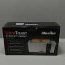 Mueller UltraToast Full Stainless Steel Toaster 2 Slice, Long Extra-Wide Slots with Removable Tray, Cancel/Defrost/Reheat Functions, 6 Browning Levels with LED Display, Housewarming Gifts New Home