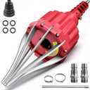 Teodute Automotive Universal Pneumatic CV Joint Boot Installation Tool, CV Boot Expander Rod Spreader Installation Removal Tool Kit with 2 Sets of CV Joint Boot Repair Kits for Most Vehicle, UTV, ATV