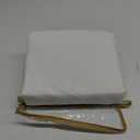 King 1 PC Zipper Fitted Sheet, Brushed Premium Quality Microfiber, Soft Shrinkage and Fade Resistant Bottom Sheet fits Upto 16 Inch Deep Pocket, Zipper Mattress Cover, White