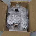 Sunshane 6 Pieces Christmas Stocking Holders Mantel Stocking Hanger Hooks Fireplace Mantle Metal Hang Bases for Xmas Party Decorations (Bronze)