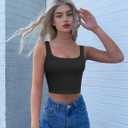 OLCHEE Womens 3 Pack Crop Tank Tops Basic Seamless Ribbed Sleeveless Square Neck Workout Top Summer Exercise Yoga Gym Shirts