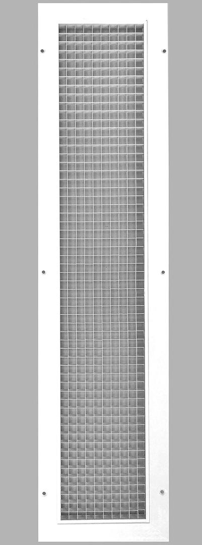 HVAC Premium 6" x 30" or 30" x 6" Cube Core Eggcrate Return Air Grille - Aluminum Rust Proof - HVAC Vent Duct Cover - White [Outer Dimensions: 7.75 X 31.75]