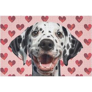 Dalmatian Puppy Puzzles Personalized Jigsaw Puzzles Wooden Photo Puzzle for Adults Family Picture Puzzle Gifts for Wedding Birthday Valentine's Day Gifts