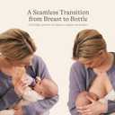 Lansinoh Anti-Colic Baby Bottles, BPA-Free Plastic, 8 Ounces, 3 Count, Medium Flow Nipples (Size M), Breastfeeding Bottle with NaturalWave Design