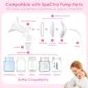 Spectra Replacement Pump Parts Complete Kit for S1/S2/9 Plus/Synergy Gold, Spectra Flange 19mm, Duckbill Valves, Backflow Protectors, Tubing, Help to Restore Pump Suction