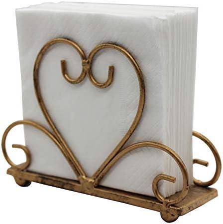Metal Table Napkin Holder Freestanding Tissue Dispenser, Bronze