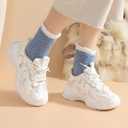 Slipper Socks Fuzzy Socks for Women Warm Fuzzy Socks Sleep Cozy socks Fluffy Socks Winter Cozy Socks for women (7 Pairs, Multicolor)