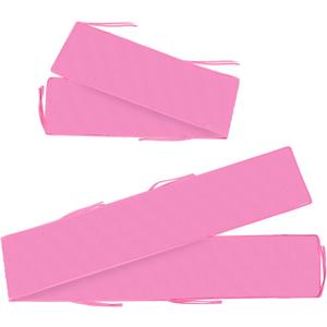 2 in 1 Soft Edge Protection,Long 111 Inches and Short 81.9 Inches,Mesh,Easy to Install (Pink)