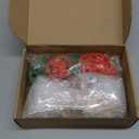 Dandat 9 Pcs Christmas Money Holder Wooden Multi Layer Cash Cake with 20 Holes Colorful Christmas Card Holder Ornament Stand Snowman Deer Gingerbread Man Decorative Cake Top Xmas Cash Gift Table Decor