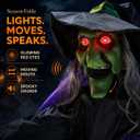 12 Ft Animated Hovering Witch Animatronics