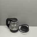 OVENTE Electric Kettle, 1.5L Borosilicate Glass Countertop Water Heater and Boiler for Coffee or Tea, BPAFree, Auto ShutOff, BoilDry Protection, Removable and Washable Spout Filter, Black KG83B