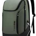 BANGE Business Smart Backpack Waterproof fit 15.6 Inch Laptop Backpack with USB Charging Port,Travel Durable Backpack, Green