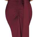 ABYOVRT Women Sexy Backless Dress Bodycon Sleeveless Open Back Maxi Dress Formal Cocktail Wedding Guest (M)