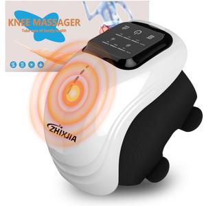 Knee Massager with Heat, 3 Vibration Modes and 3 Heating Levels LED Vitality Joints Knee Massager, 3-in-1 Smart Portable, Gift for Dad and Mom