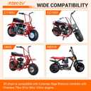 35 Chain with Mini Bike Chain Tensioner 140 Links Replacement for Coleman CT100U CC100X Baja Doodlebug DB30 Motovox MBX10 MBX11 MMB80 Minibike Predator 79cc 97cc 100cc Engine Powersports Parts