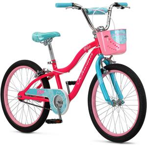 Schwinn Elm Bike, 20 Inch Bike for Kids Ages 7-13, SmartStart Ergonomic Design for Kids, Adjustable Seat Grows with your Child, Rear Coaster Brake & Front and Rear Hand Brakes, Training Bicycle