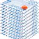 Vacuum Storage Bags 10 Jumbo, Plastic Packaging Bags,Space Saver Bags for Clothes, Pillows, Comforters, Blankets, Bedding