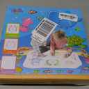 Water Doodle Mat - Kids Painting Writing Color Doodle Drawing Mat Toy Bring Magic Pens Educational Toys for Age 3 4 5 6 7 Year Old Girls Boys Age Toddler Gift (Ocean)