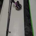 Sougayilang Baitcasting Fishing Combos, Carbon&Glass Fiber Composite 2 Piece Fishing Rods with Casting Reel- 6'0" (Purple- Left Handed- 6'0")