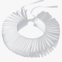 DUNHAO COS Elizabethan Neck Ruff Ruffle Collar Clown Collar Renaissance Costume Accessory