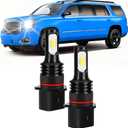 Light Bulbs Compatible for 2015-2019 GMC Yukon XL PSX26W Fog Lights Combo Pack 32000LM 6500K with Cooling Fan Plug N Play Pack of 2