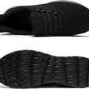 Womens Slip-On Barefoot Flats Wide Toe Box Casual Sneakers Minimalist Walking Shoes Non Slip All Season (Black)