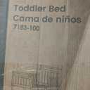 Delta Children Wood Sleigh Toddler Bed, White