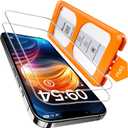 TOCOL for iPhone 12 Pro Max Screen Protector 9H Hardness Military Grade Shatterproof HD Tempered Glass Full Coverage Easy Installation Case Friendly 2 Pack