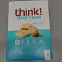 think! Protein Bars with Chicory Root for Fiber, Digestive Support, Gluten Free with Whey Protein Isolate, Cupcake Batter, Snack Bars without Artificial Sweeteners, 1.4 Oz (10 Count) (EXP 12/16/25)