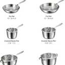 Tramontina Tempo Tri-Ply Base Stainless Steel 10-Piece Pots and Pans Set