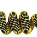 15FT RV Sewer Hose Extension, 24-Mil Heavy Duty TPE Material for Abrasion Resistance and Crush Protection, Camper RV Extension Hose with Pre-Attached Bayonet Fittings, Yellow