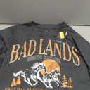 Bad Lands South Dakota Long Sleeve T-Shirt Men Size Small Gray