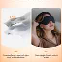 Graphene Times Heated Eye Mask, Cordless Heat Eye Compress for for Dry Eye Stye Relax Eye Strain, Portable Electric Warm Eye Mask for Blepharitis, Chalazion, Eye Fatigue or MGD
