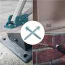 1/2" x 6" Concrete Screws (12 Pack) 1/2 inch Concrete Anchor Bolts for Masonry, Cement, Brick or Block, Zinc Plated