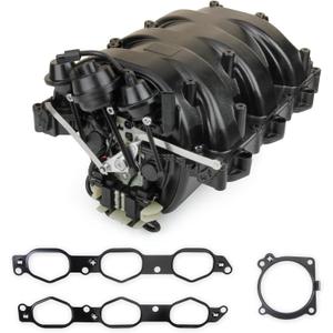 MITZONE Upgrade Intake Manifold with Gasket Compatible with Mercedes 2006-2012 C230 C300 C350 E350 E280 GLK350 ML450 S400 SLK300 R350 V6 272 Engine Replace 2721402401 2721402201 Black