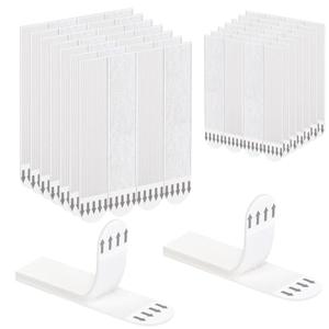 GDSZ LAERSI Command Picture Hanging Strips 20 Pairs (40 Strips) Removable Adhesive Hook and Loop Wall Strips, Frame Stickers No Nails for Home Decor Wall Posters Damage Free Hanging Picture Hangers