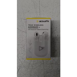 Acoustix True Wireless Audiobuds + w/Charging Case - White