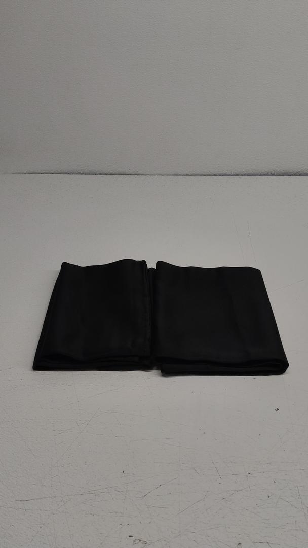 No Brand Curtains Black 2 Panels 42X36