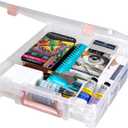 ArtBin 6955RL Super Satchel Compartment Box Clear Craft Organizer Storage Case - Rose Gold, Pack of 1