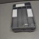 2 x Kitsure Cutlery Drawer Organiser for Kitchen - Adjustable Cutlery Tray for Effortless Utensil Sorting, Versatile Kitchen Storage & Organisation Solution, 12.13" x 1.54" x 8.07"~13.90", Grey (Medium)