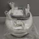 EasyComforts Raised 4 -Toilet Seat with Padded Arms and Lid, Bathroom