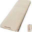 Naturehike 2.56 Thick Self Inflating Sleeping Pad for Camping with Foam, Inflatable Twin Size Camping Mattress for Outdoors, Car, Home, ISPO Award Winning Processes (Single)