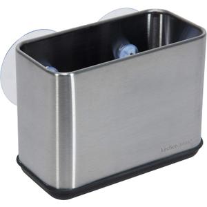 Kitchen Details Cup Sponge Holder/Basket, Space-Saving, Perfect for Kitchen or Bathroom, Sleek, in Stainless Steel Suction Sink Caddy (4192-SS)