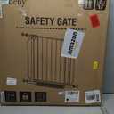 29"-40" Baby Gate for Stairs, Auto Close Stroller Friendly Dog Gate Indoor for Doorways, Pressure Mounted Baby Gate, Easy Walk Through Gate for Children & Pets, Black