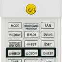 Replacement for Fujitsu Air Conditioner Remote Control AR-REF1U AR-RED1U AR-REG1U AR-REY1U AR-REM1U AR-REF1E AR-REF2E AR-REA1E AR-REW1E AR-REF3E AR-REW3E AR-REA2E AR-REB1E AR-REW4E AR-REM4E AR-REB1E