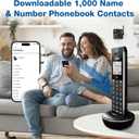 VTech LS6331-2 Expandable Cordless Phone 2 Handsets with DECT 6.0 Desk/Wall Mountable Transmitter, Bluetooth Connect-to-Cell, Full Duplex Handset Speakerphone, Landline Phone with Smart Call Blocker