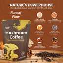 Funcafflow Instant Mushroom Coffee  Arabica Coffee with Lions Mane Mushrooms, Cordyceps, Reishi, MCT Oil & Coconut Milk  Natural Energy & Immune Support  Nootropic Wellness Blend  30 Servings (EXP 06/01/27)